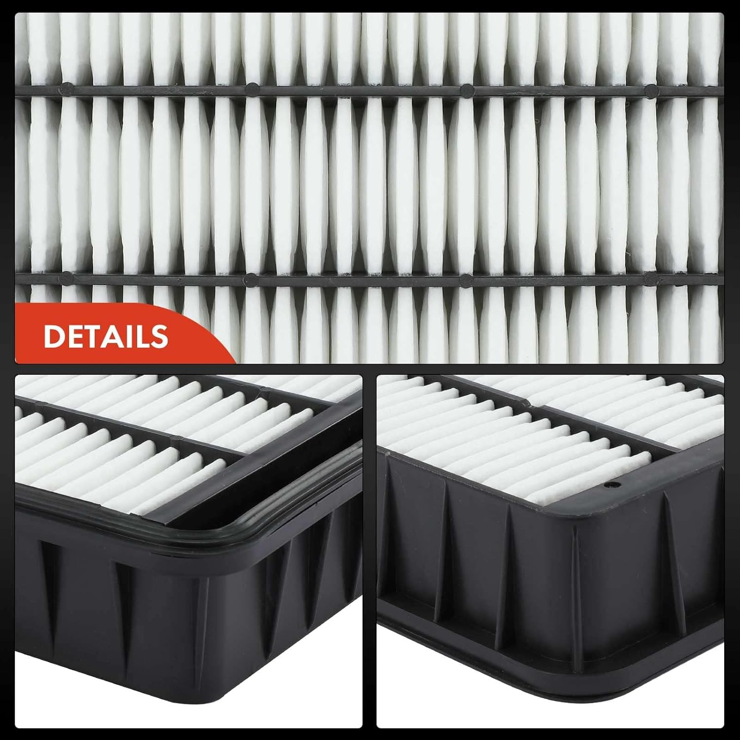 A-Premium Engine Air Filter Compatible with Mitsubishi Outlander 2007-2013, Outlander Sport 2011-2012, Lancer 2008-2015, RVR 2011-2012, Replace# 1500A023 image number 3