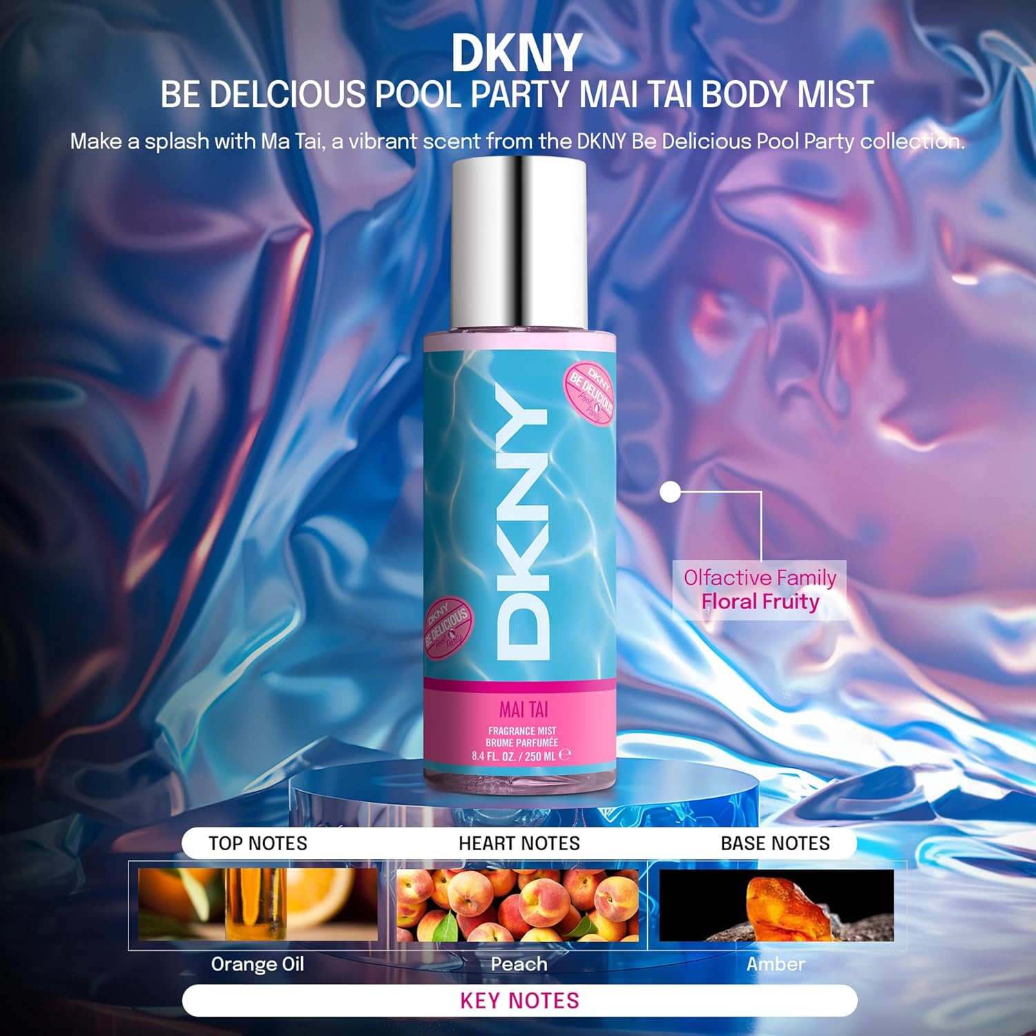 Be Delicious Pool Party Mai Tai by Donna Karan for Women - 8.4 Oz Fragrance Mist image number 2