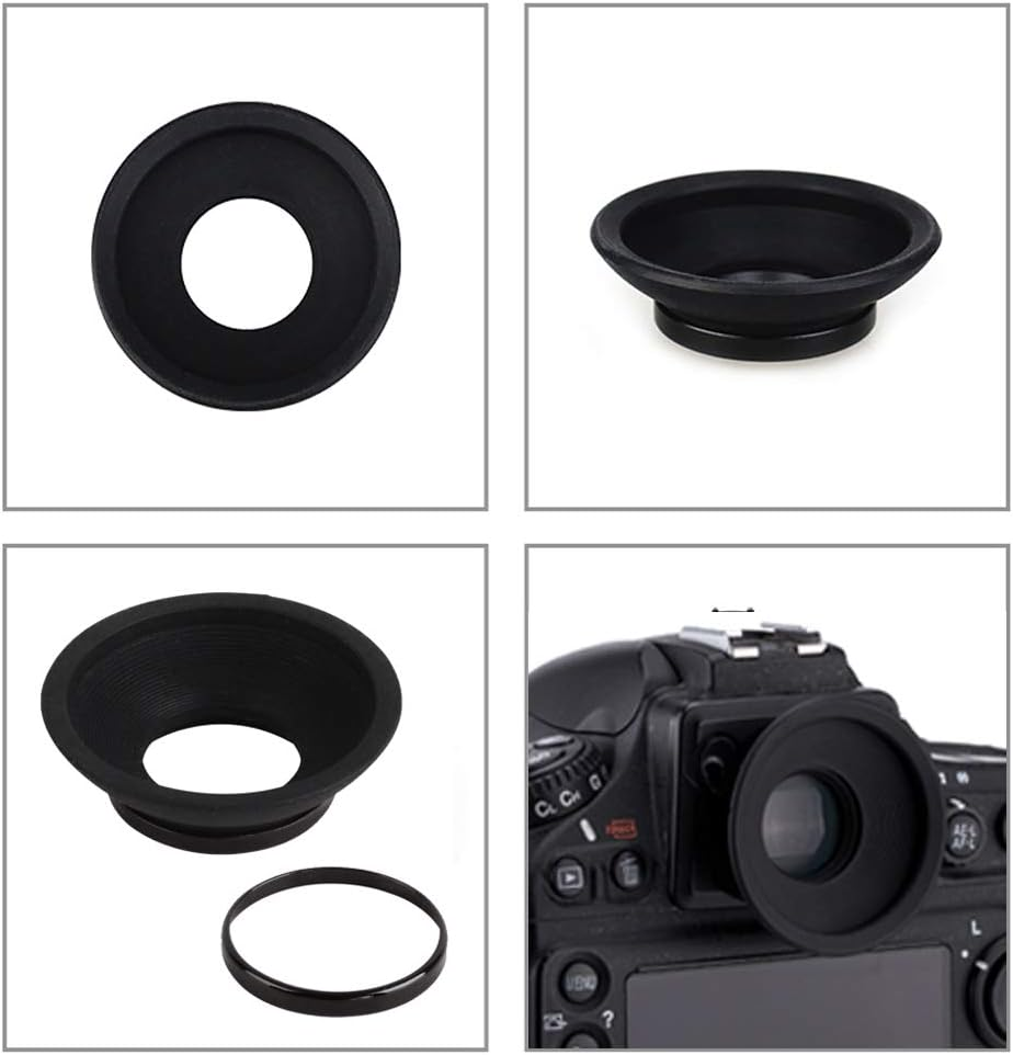 DK-19 Eyecup Eyepiece Viewfinder Compatible for Nikon D810 D810A D800 D800E D700 F6 D5 Camera, Replaces DK-17/DK-19 (2 Pack) image number 1