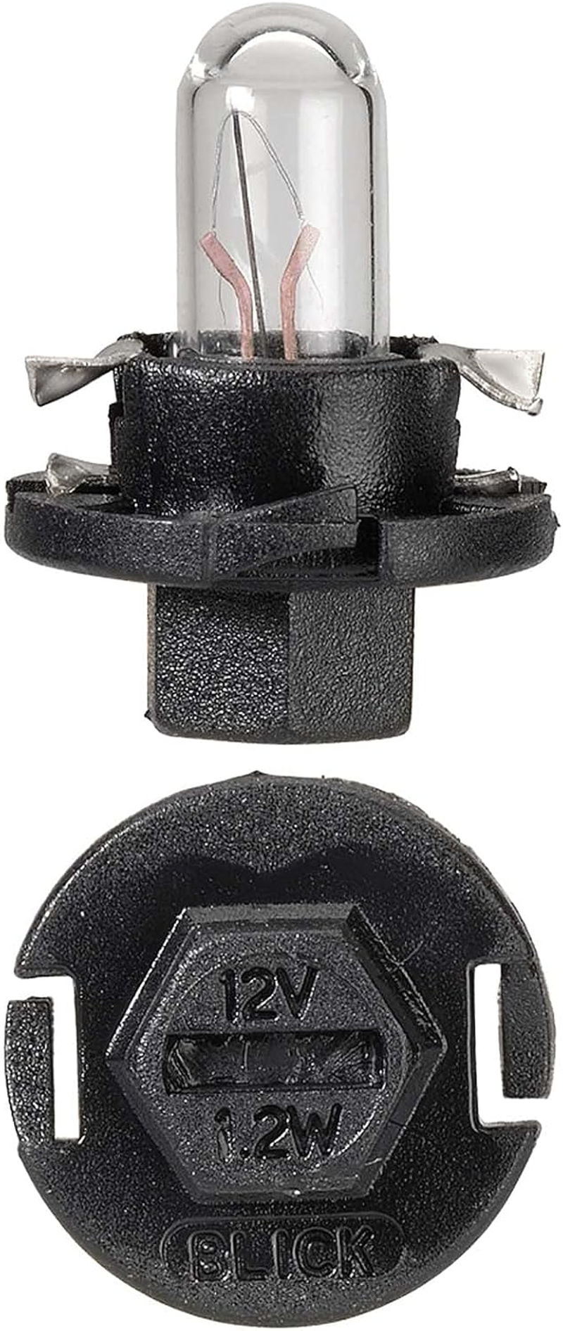 Narva 12V/1.2W BX8.4D Dash Panel Globe, Black Base