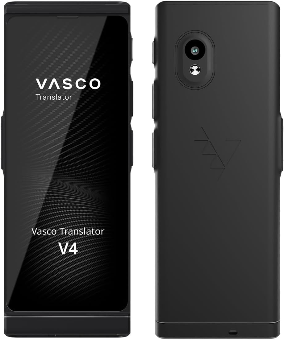 Vasco V4 Language Translator Device | 112 Languages | Free Lifetime Internet in Almost 200 Countries | Stone Gray