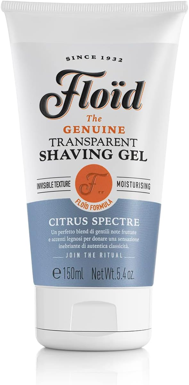 Floid Citrus Spectre Transparent Shaving Gel (150Ml), Men'S Shaving Gel with Glycerin to Protect and Hydrate Skin, Shave Gel for a Smooth Shave with a Warm and Relaxing Scent image number 1