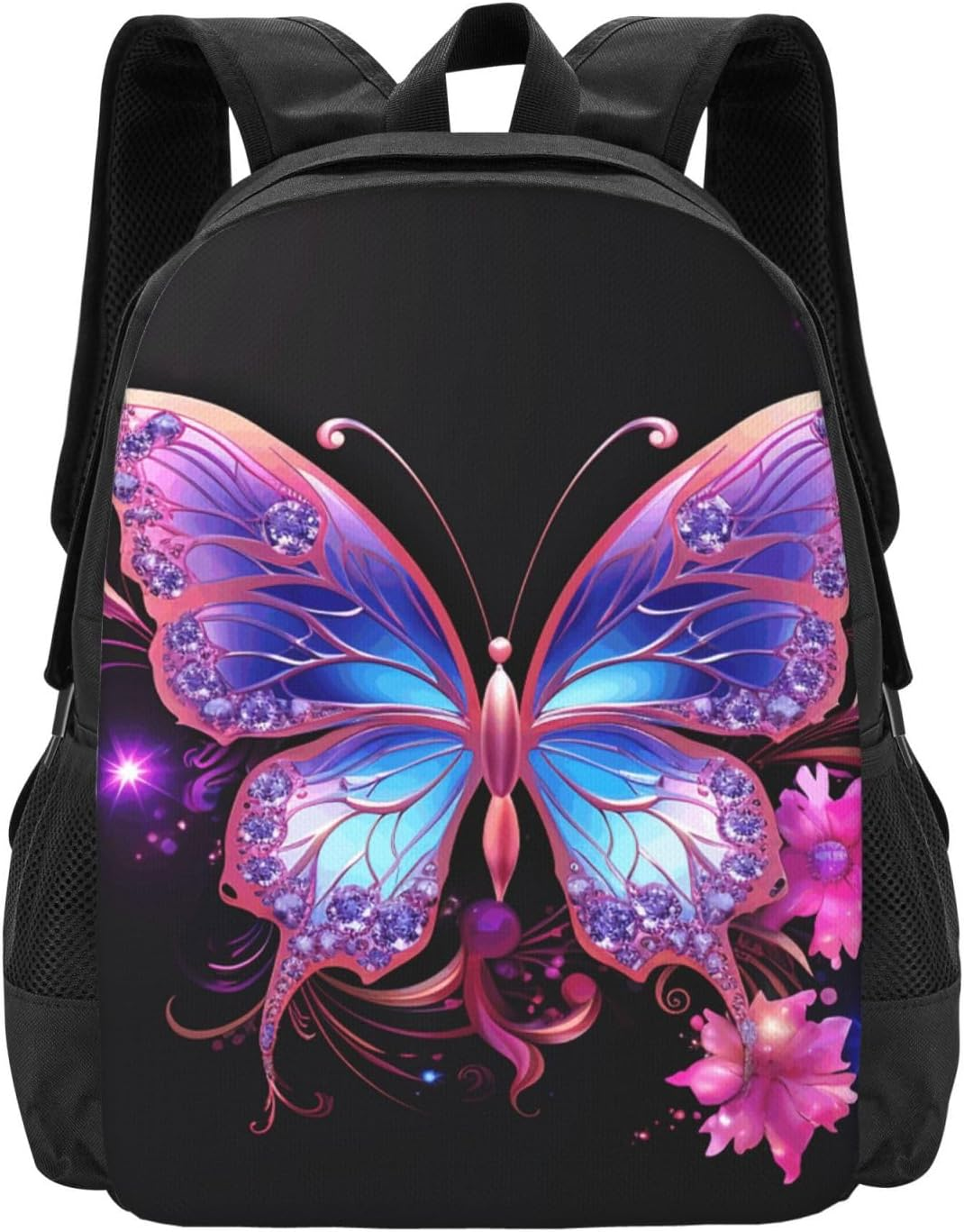 AQRJKHD Red and Black Rose Travel Backpack for Women Work Business Backpack Purse 15.6 Inch Laptop Backpack for Men