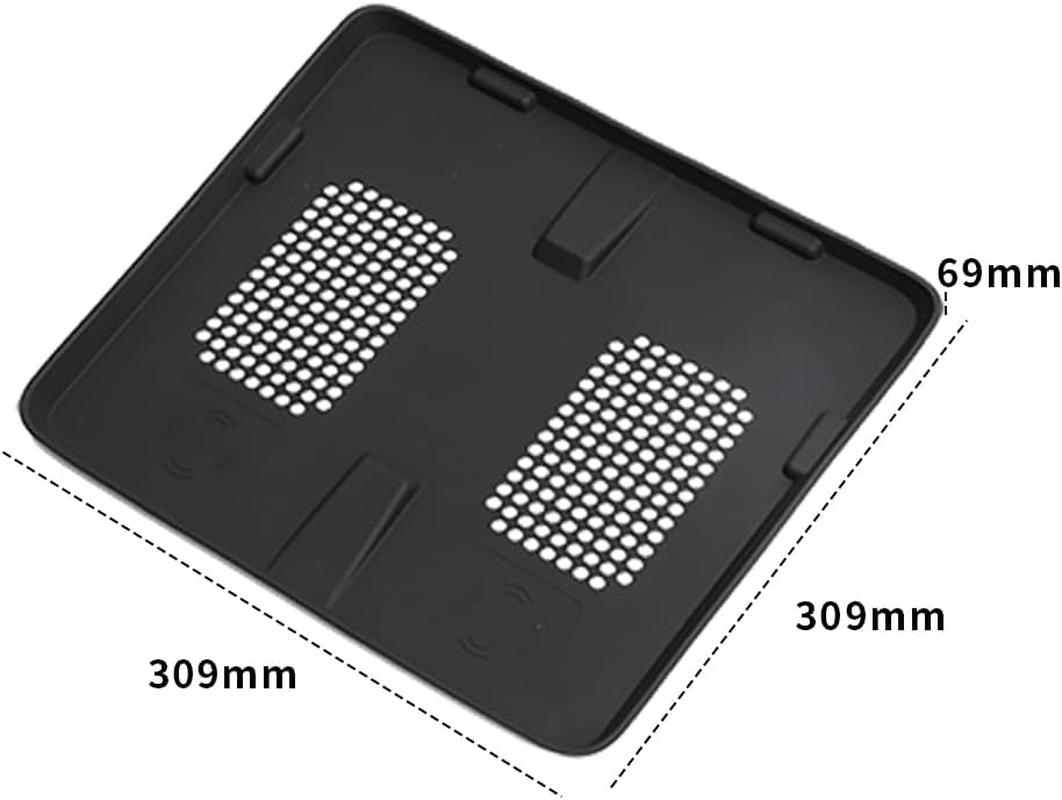 Black Scratch Resistant and Noise Reducing Wireless Mobile Phone Charging Silicone Pad - Designed for BYD Shark 6 Pickup Center Console, Pickup Truck Part image number 6