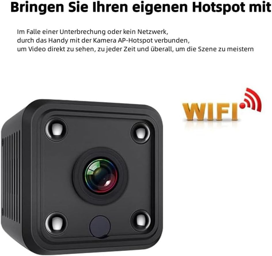 Mellisso 4K 1080P HD Mini Surveillance Camera Indoor Wifi Camera Live Transmission Mobile Phone App Camera Indoor with Battery A image number 6