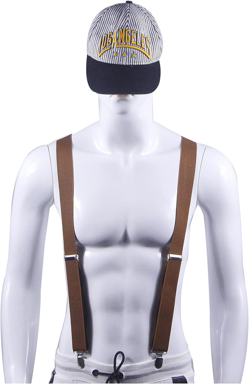 Doloise Adjustable Elastic X Back Style Suspenders for Men'S and Women'S with Strong Metal Clips image number 4
