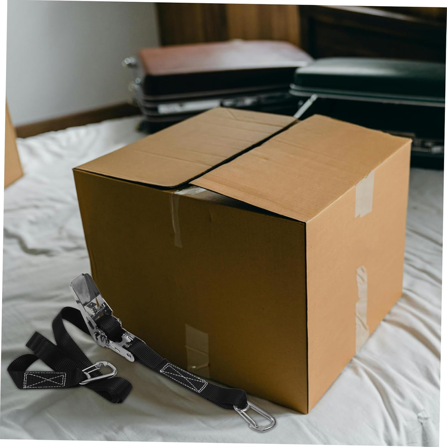 Veemoon Adjustable Luggage Strap for Suitcases Travel Packing with Outdoor Fixing Strap with Blank Tag for Easy Identification And image number 1