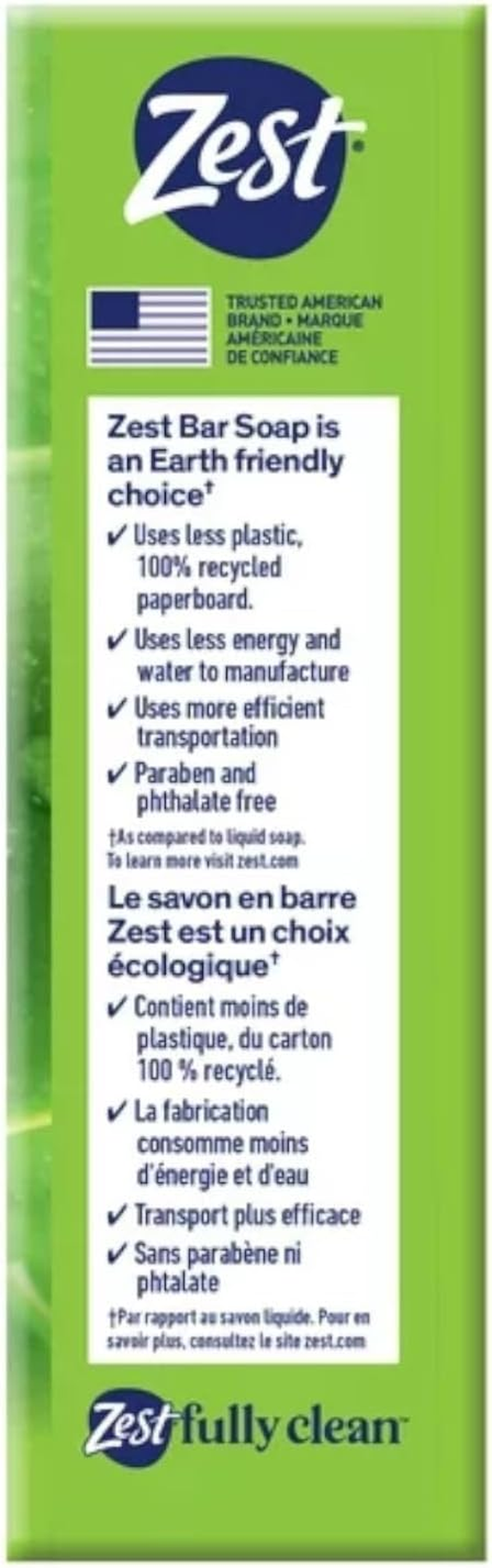 Zest Bar Soap, Fresh Aloe, 4 Oz, 16 Bars Pack