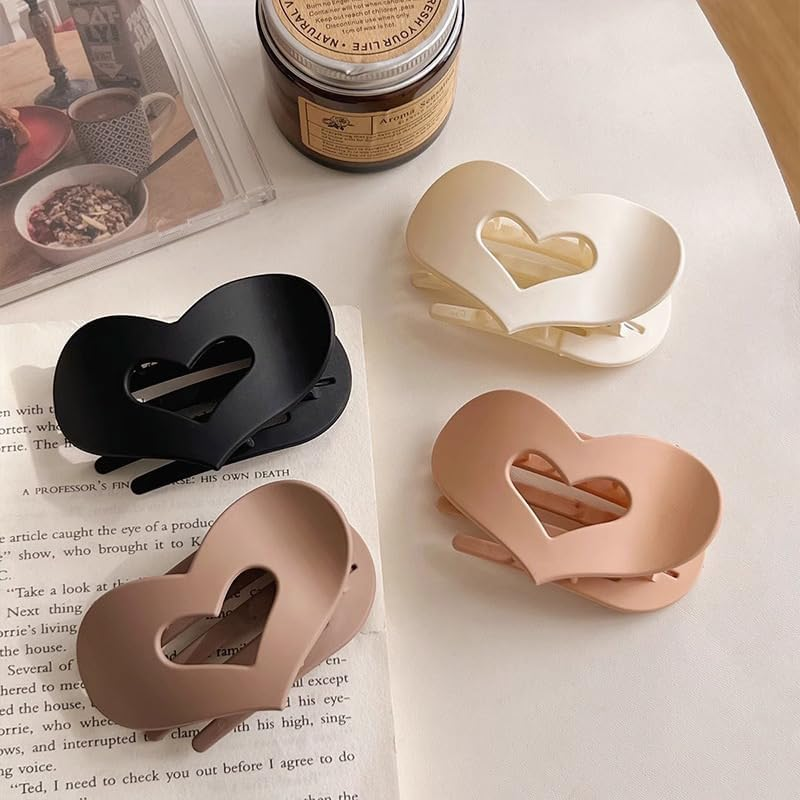 Duckbill Hair Clips, Flat Hair Clips for Women with New Design, Strong Hold, Mat, Large Hair Clip for Thin and Thick Hair, Curved Design for Lying and Driving, Pack of 4 image number 4