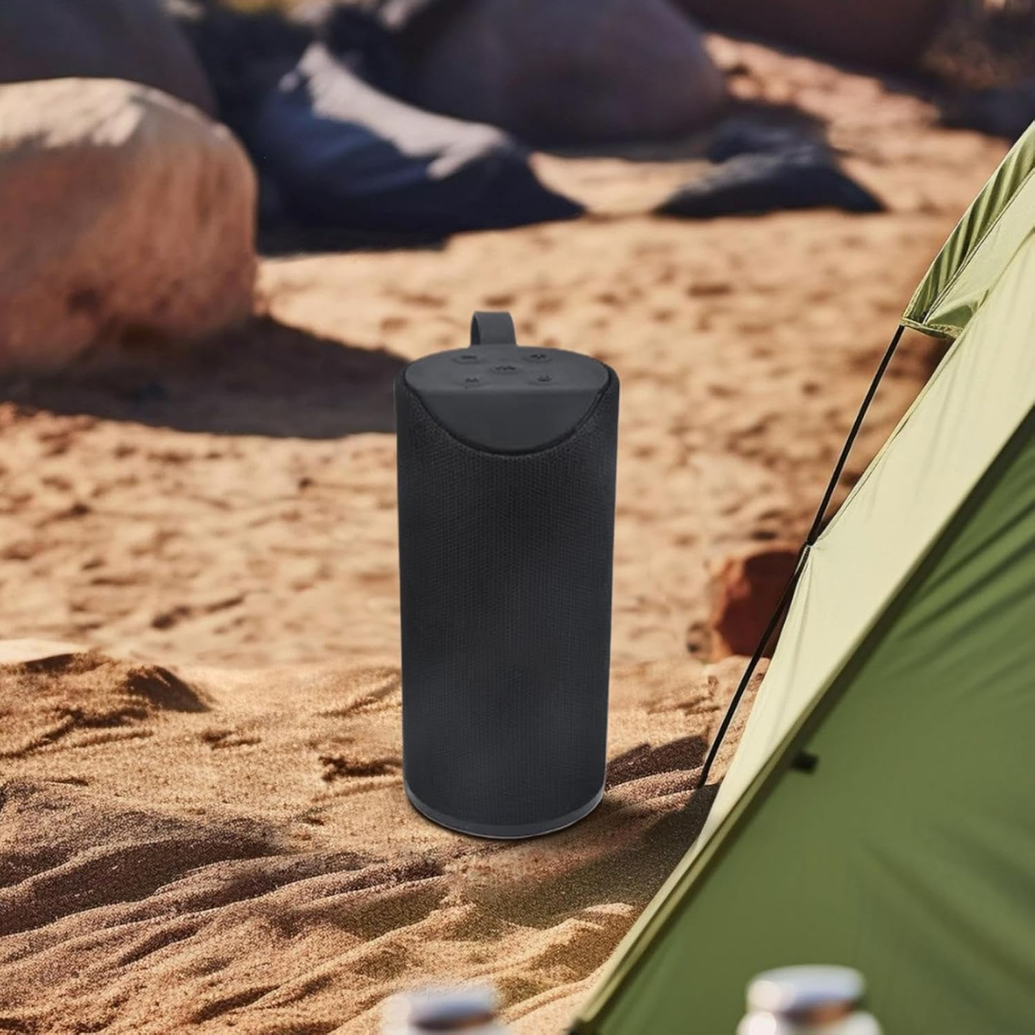 Quzente Wireless Speakers,Portable Small Wireless Speaker for Party | Waterproof Electronic Device Tech Gadgets for Boys Teen Adults Travel Bathroom Shower Bathroom Pool Outside - Red image number 4