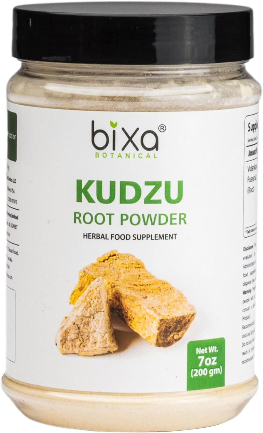 Bixa BOTANICAL Indian Kudzu Root Powder (Pueraria Tuberosa/Vidarikand), Promotes Muscle Mass, Strength & Weight Gain - 7 Oz (200G) image number 2