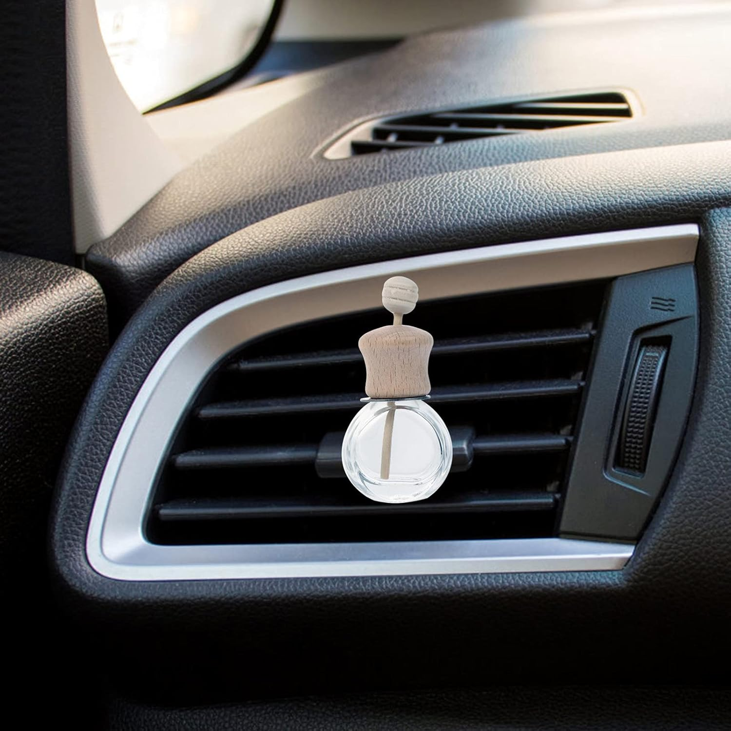 Small Glass Bottles for Car Air Freshener Essential Oil Diffuser Car Vent Perfume Holder image number 3