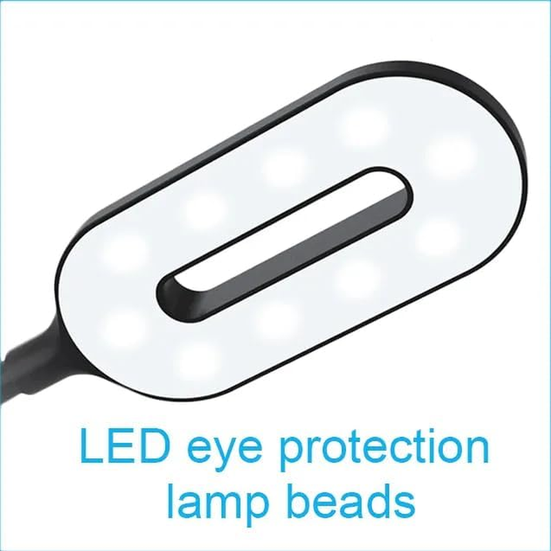 Zenly LED Desk Lamp - Bedside Table Lamp | Eye Caring LED Touch Lamp with 3 Color Modes | Dimmable USB Office Desk Light | Desk Lamp with Wireless Charger | Study Lamp with Adapter (White) image number 3