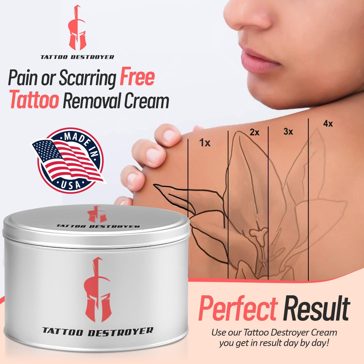 Tattoo Removal Cream Natural Fading System Wrecking Balm 2 Week Spartan Perform image number 5