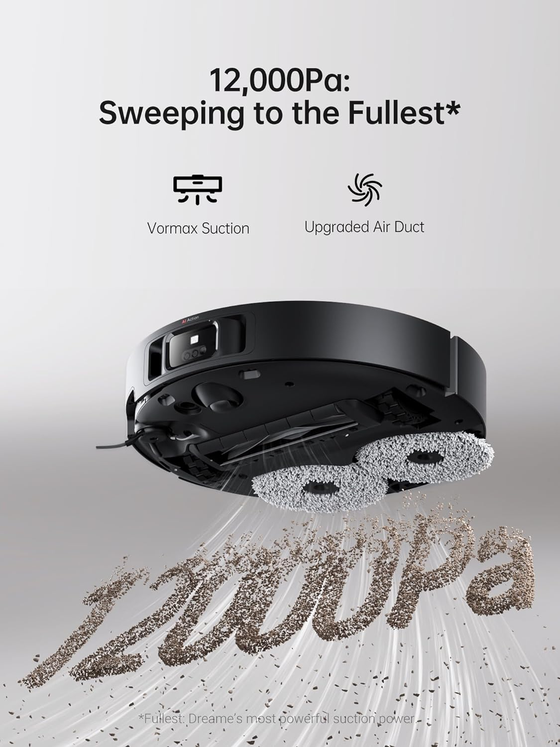 Dreame X40 Ultra Robotic Vacuum with Removable & Liftable Mop, 12,000Pa Suction, Sidebrush Extensive Cleaning, Hot Water Mop&Washboard Self Cleaning image number 1