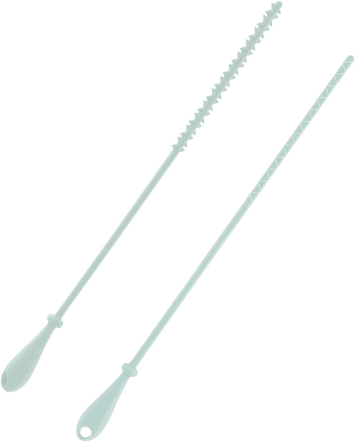 2Pcs Silicone Straw Brushes, 24Cm Extra Long Cleaning Brush Reusable Straw Cleaner for Water Bottles Kitchen Cleaning Tools for Narrow Neck Containers (Green) image number 1