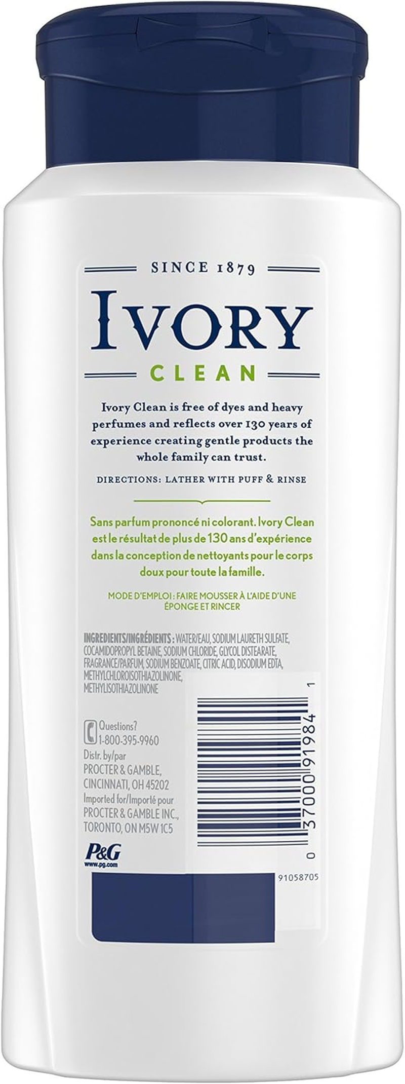 Ivory Aloe Scented Body Wash, 620Ml image number 3