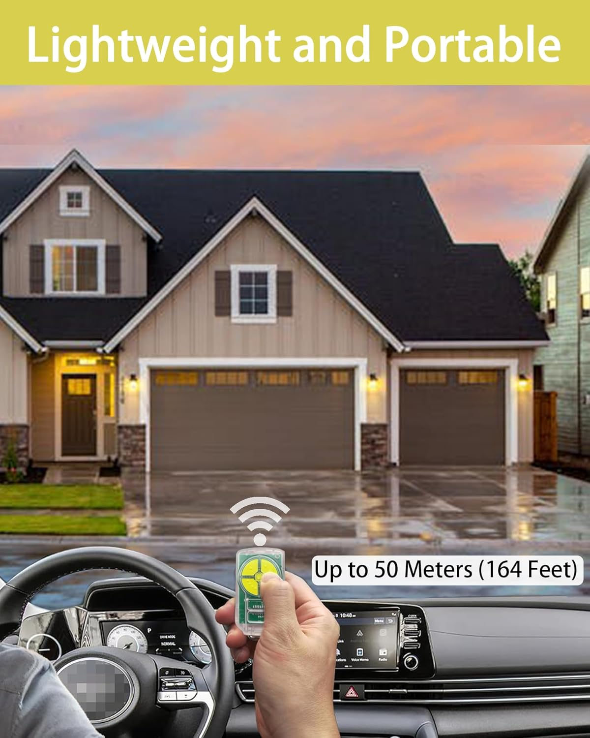 Garage Door Remote Compatible with ATA PTX-5 PTX-5V1 Ptx-5V2,For DCB-05 Gdo-6V3 Gdo-6V4 GDO-7V2 GDO 7V3 Gdo-8V3 Gdo-9V3 Gdo-10V1 Gdo-11V1 Garage Remote,433.92Mhz 4-Button Remote image number 5