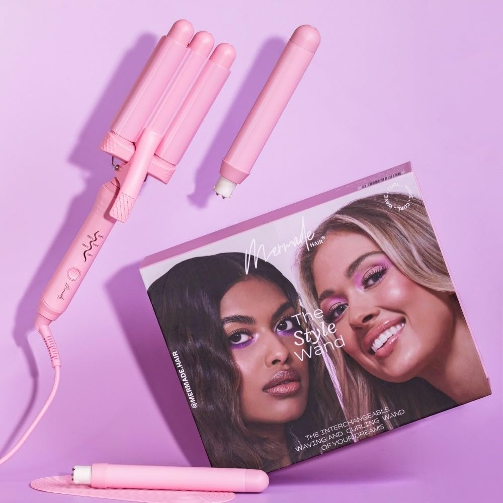 Mermade Hair the Interchangeable Style Wand, Pink image number 4