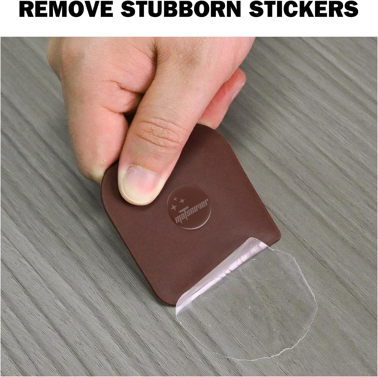 Pan and Pot Scraper, 5 Pcs Plastic Non-Scratch Kitchen Tool for Cast Iron Cleaning, Sturdy image number 7