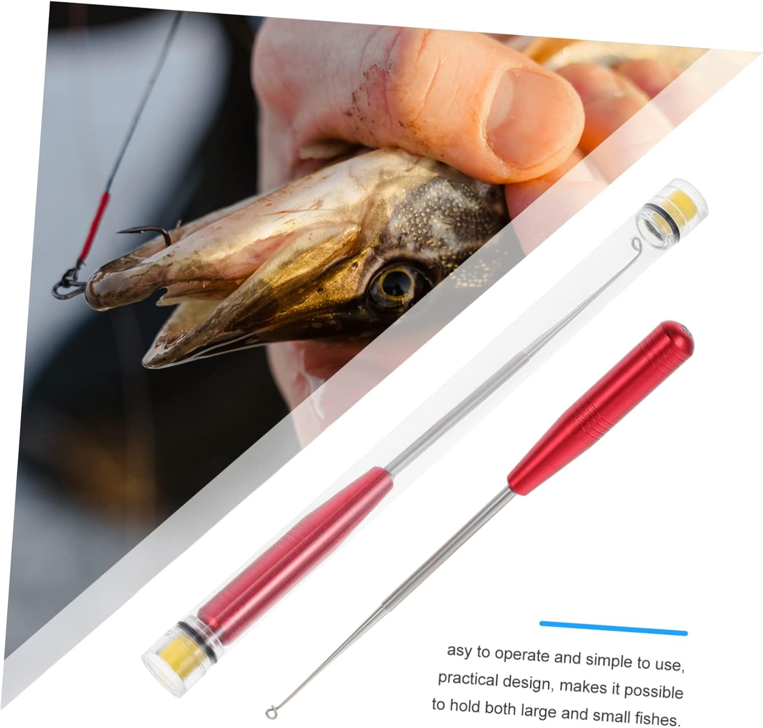 2Pcs Fishhook Remover Tool Magnetic Design Hook Removing Tool for Saltwater Fishing Fish Hook Quick Removal Fishing Tackle Fish Disconnect Device