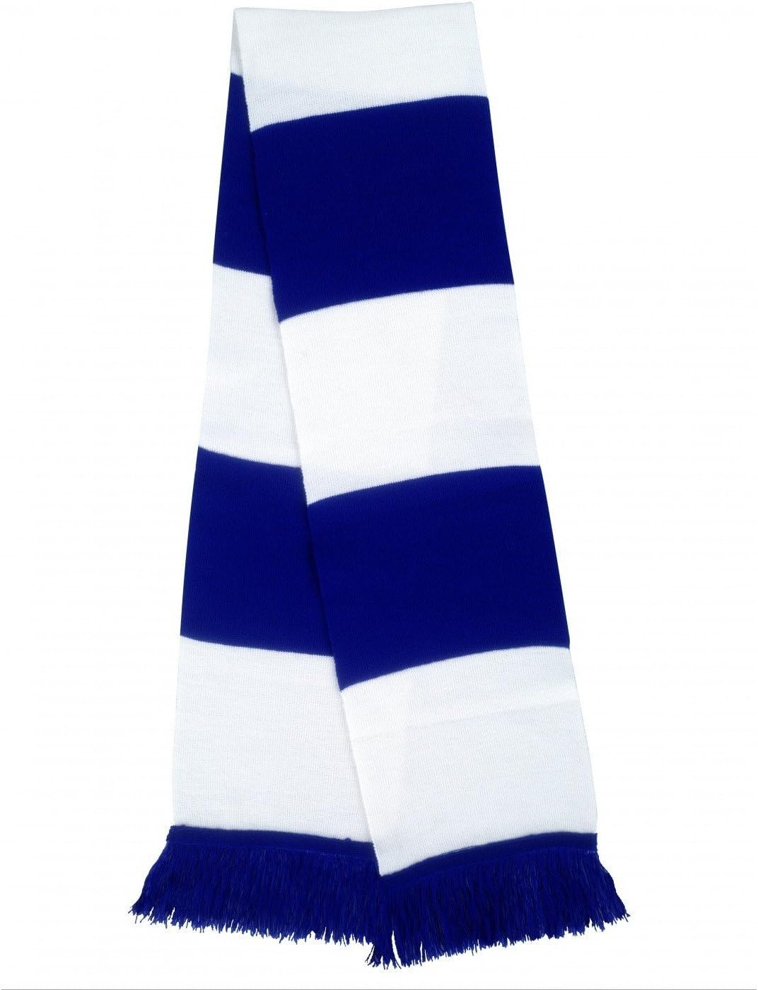 Result Mens Heavy Knit Thermal Winter Scarf (UK Size: One Size) (White/Royal) image number 1