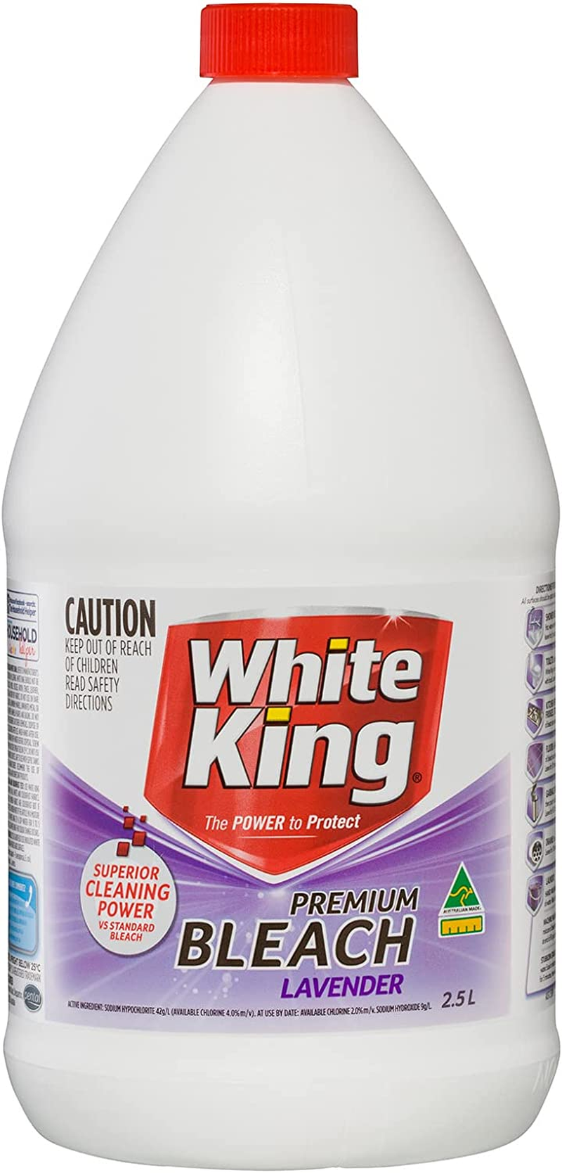 White King Premium Lavender Bleach 2.5 Litre