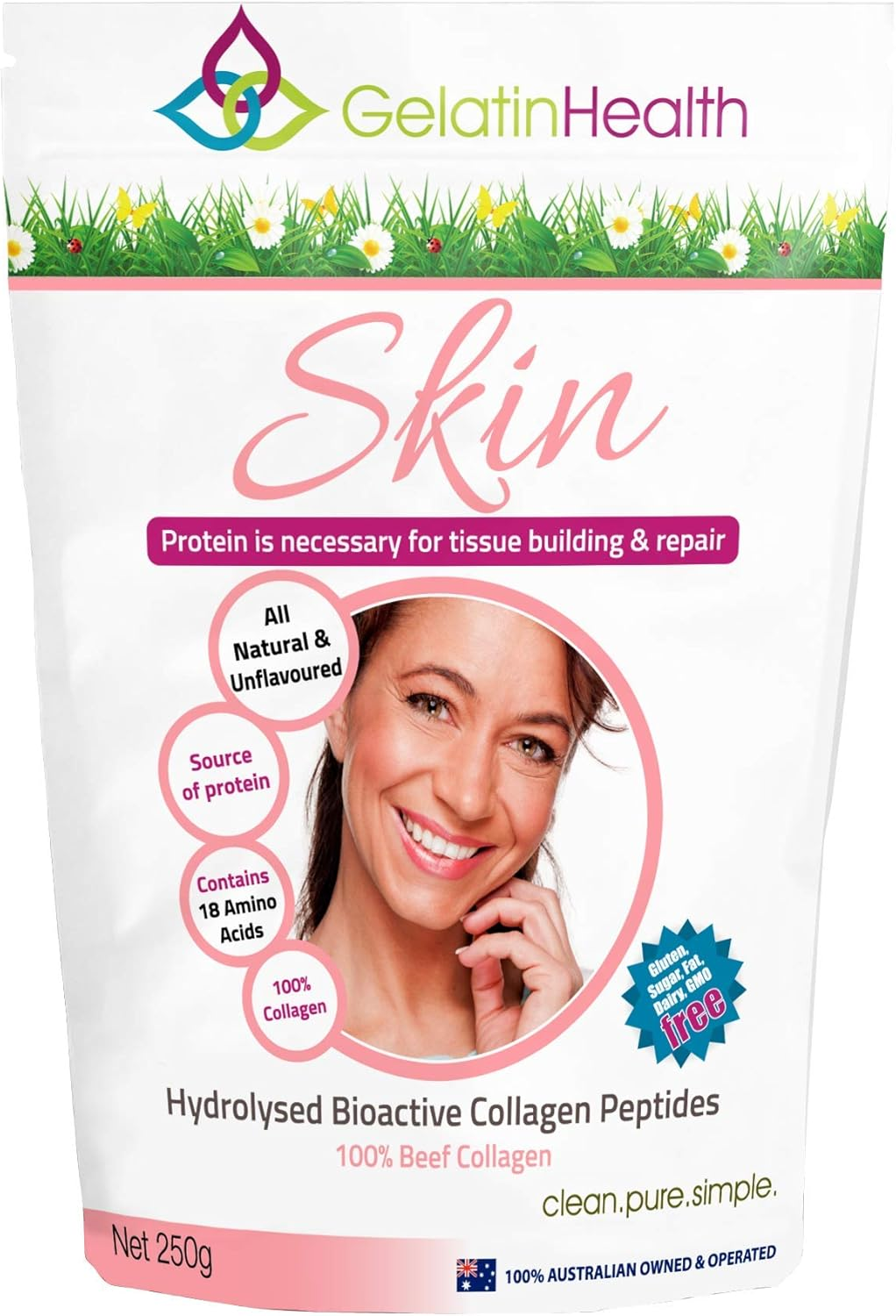 Gelatin Health Soft Skin Collagen, 250 Grams