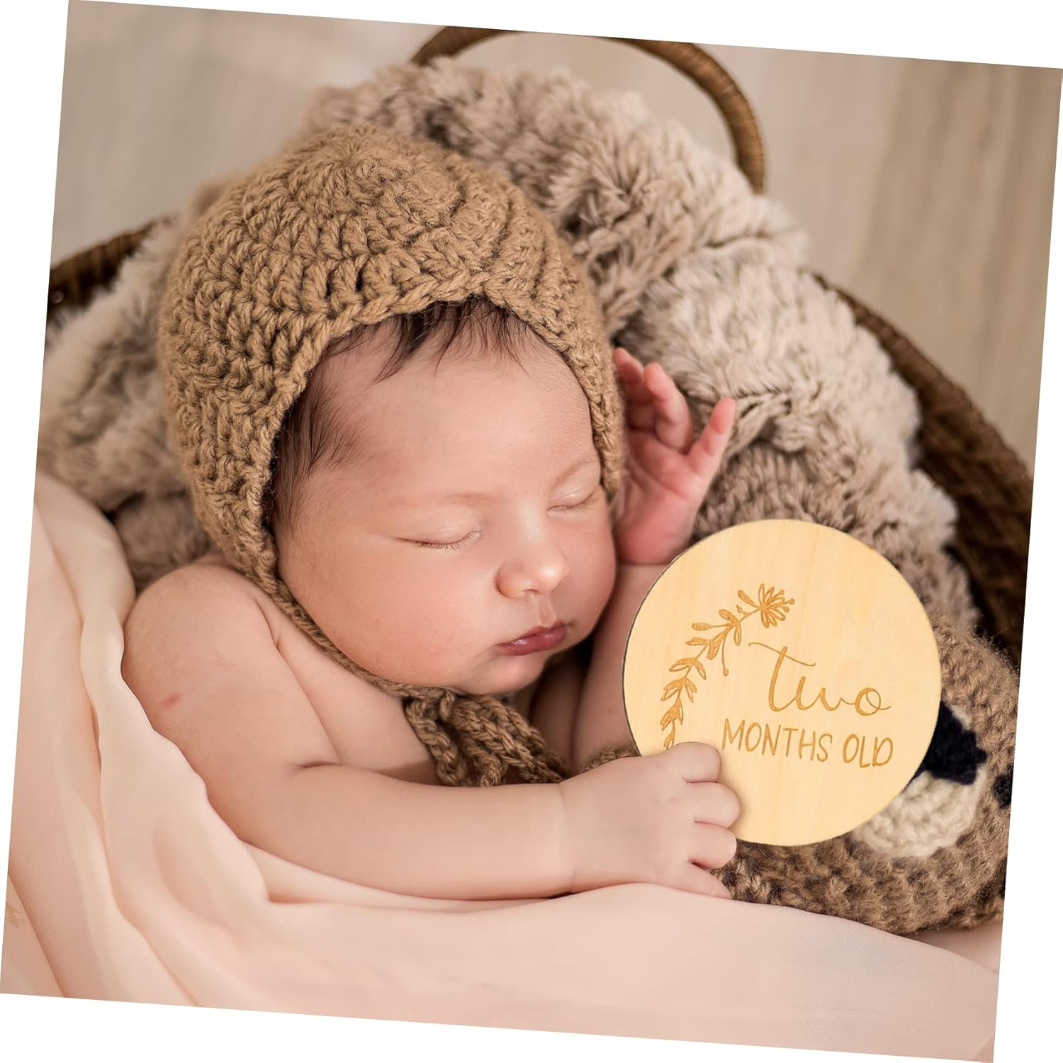 14Pcs Milestone Wooden Sign Newborn Photo Props Growth Decor Nursery Furniture image number 2