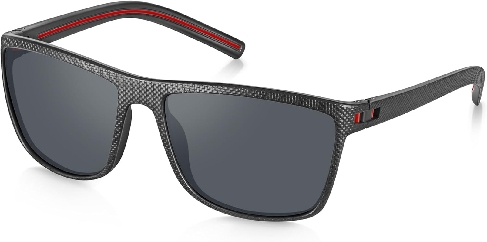 Polarized Sunglasses Plaid Frame UV400 for Men and Women Sun Glasses Outdoor Durability Comfortable with Uv Protection