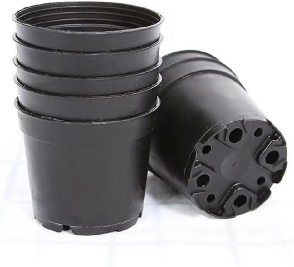 40 Pcs Packs Nursery Pots, 4 Inches Thickened Plastic Planting Pot, Seed Starting Pot F or Flower Seedling, Succulents, Cuttings,Transplanting