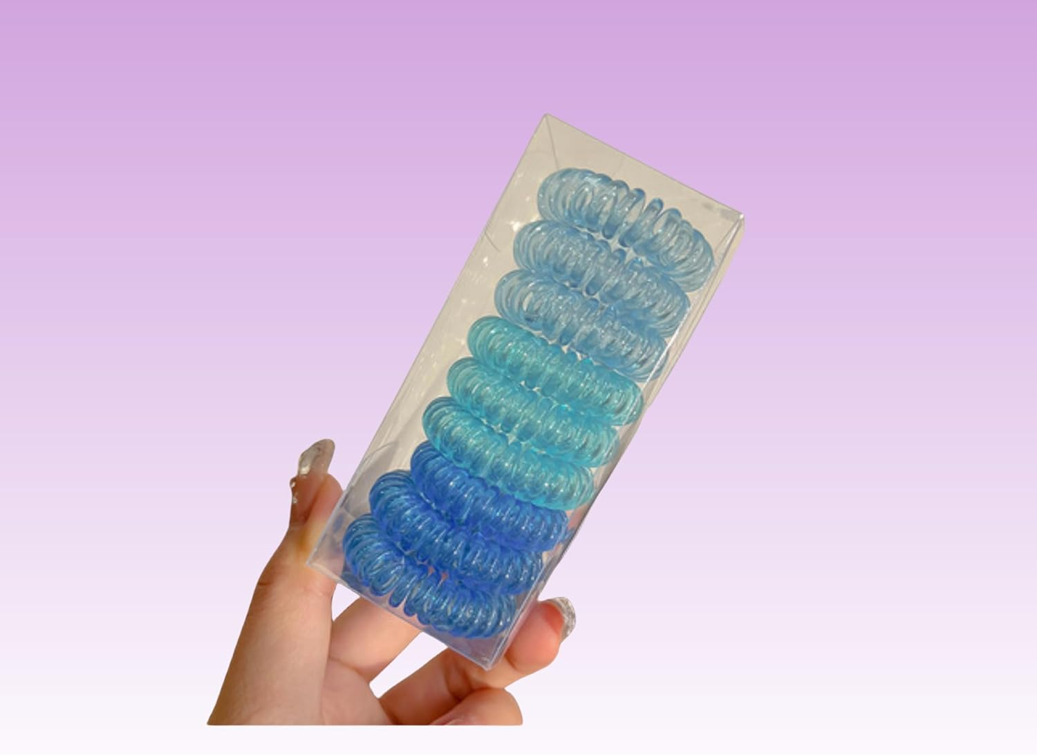 9 Pack Women'S Waterproof Headbands,Non-Slip Sweatband Hairbands for Sports, Workouts, Running, Yoga & Tennis,Soft Elastic Hair Ties Accessories for Women & Girls (Blue) - Blue image number 4