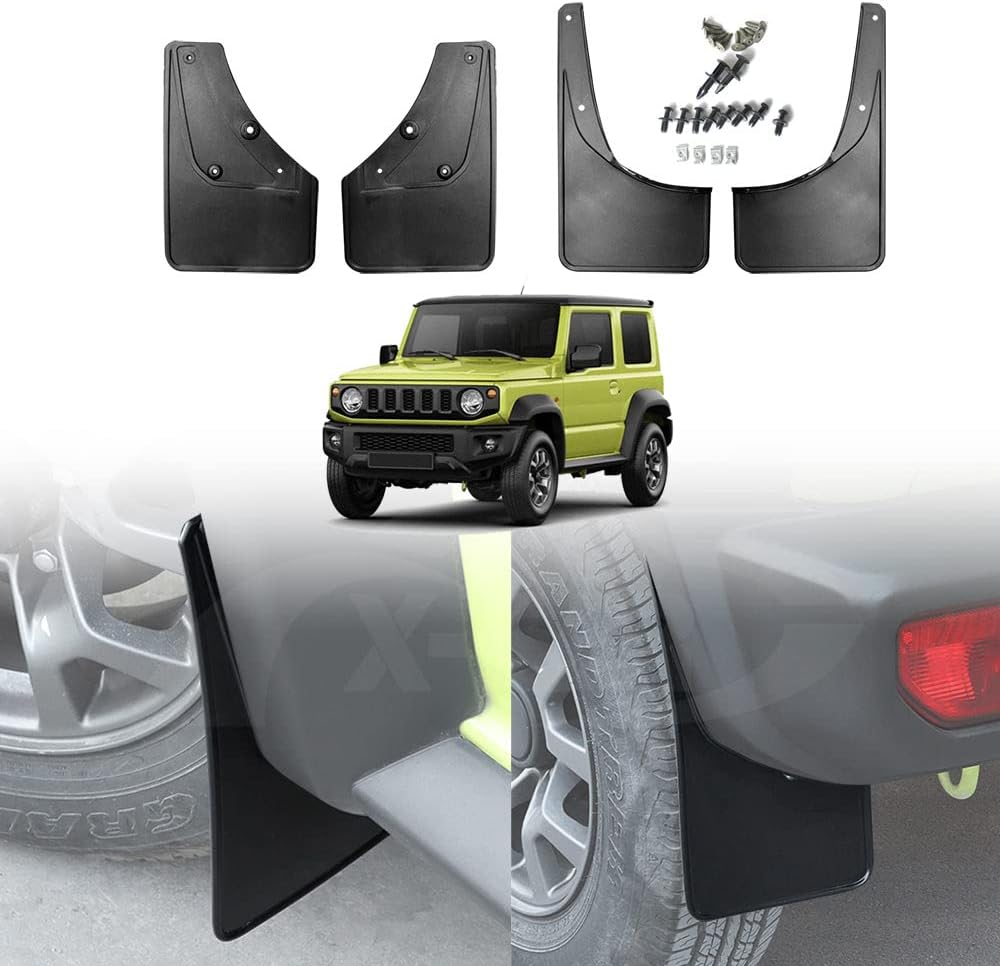 X-CAR Mud Flaps for Suzuki Jimny 3-Door 2018-2025 Splash Guards Mudguard Fender Front and Rear Car Accessories image number 6