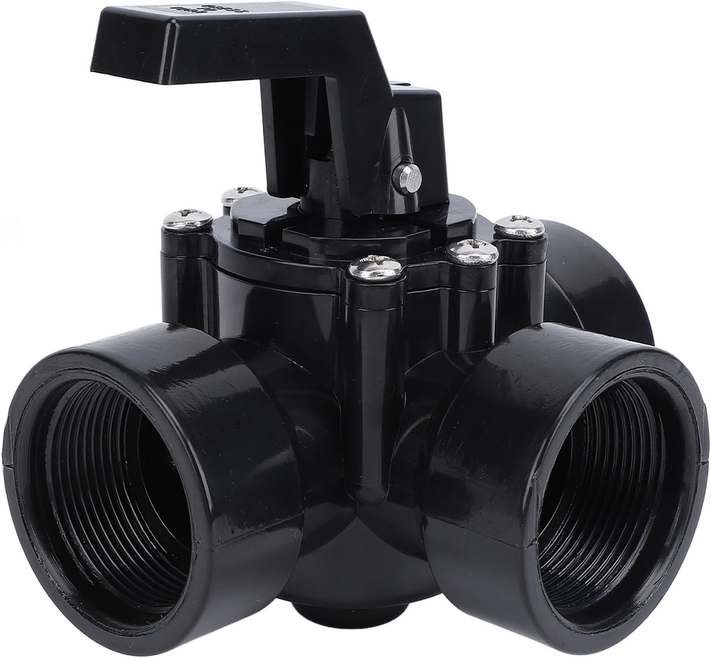 Generic 3 Way Diverter Water Valve, Swimming Pool Seal Water Diverter Valve, 3 Way G1‑1/2In Female Thread Plastic Replacement Part for 4517 Pool Spas image number 1