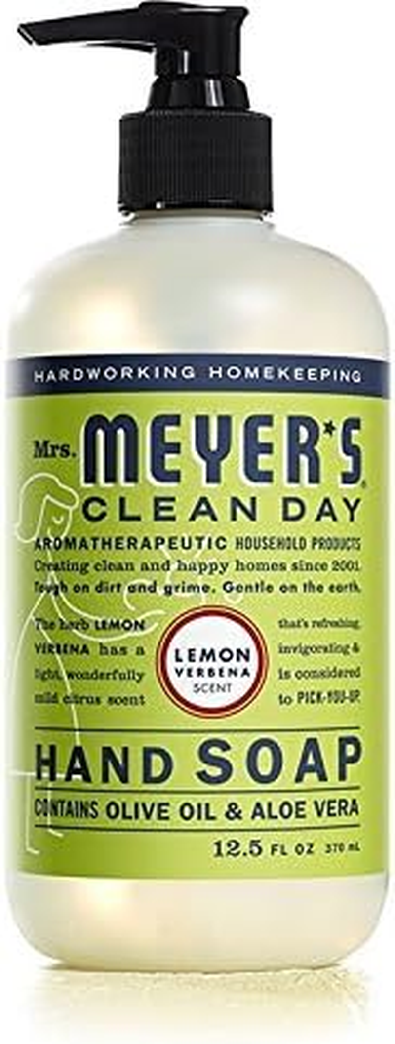 Mrs. Meyer'S Hand Soap Variety Pack Lemon Verbena, Basil, Lavender 12.5 Fluid Ounce image number 3