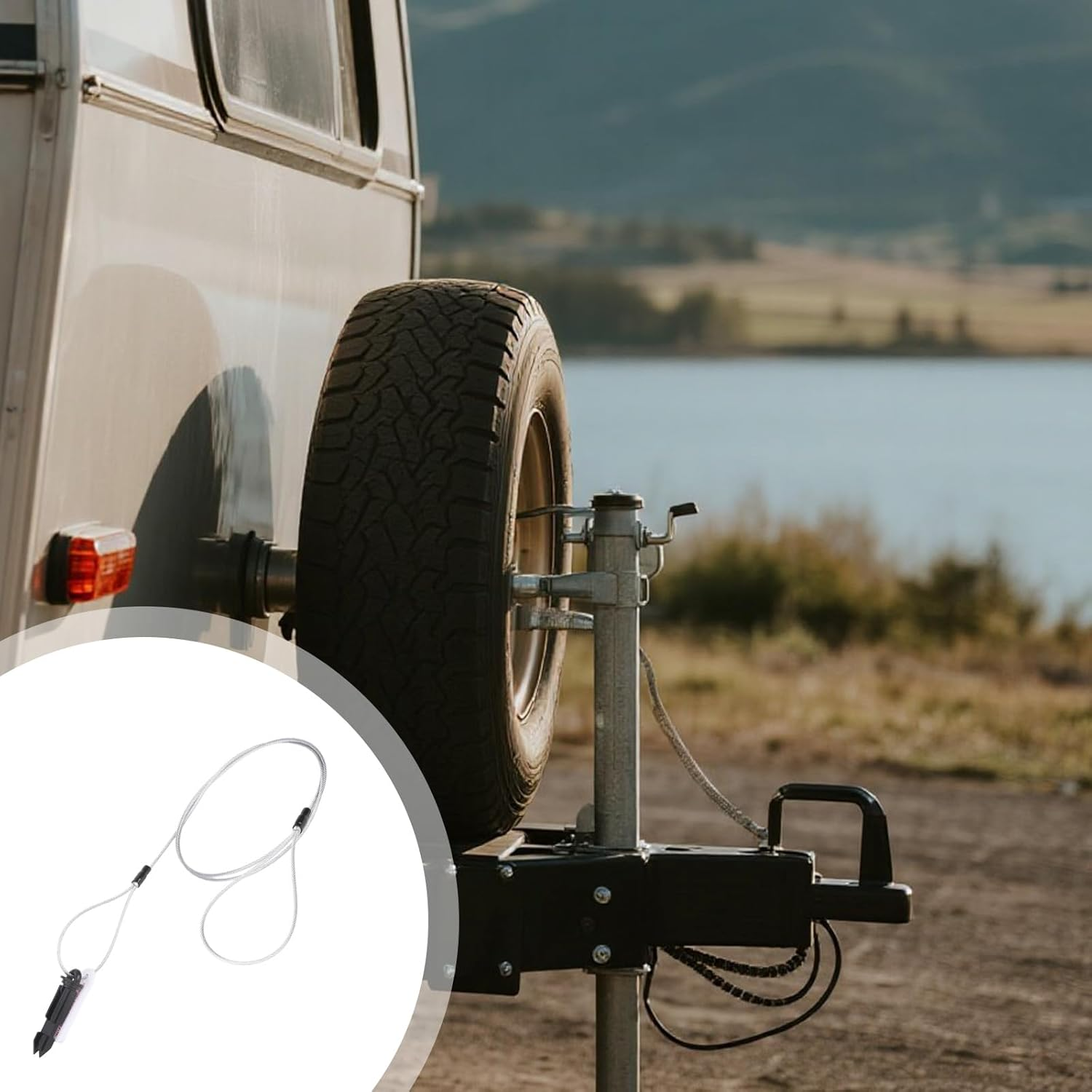 20052 LED Trailer Breakaway Cable with Pin, Use with Trailer Breakaway Switch (20050, 20059, 20060) LED Test Break Away System (Only Cable and Pin) image number 2