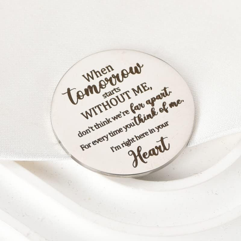 Loss of Pet Memorial Gifts for Dogs Cats Pocket Hug Keychains for Pet Owner Bereavement Remembrance Gifts for Loss of Dog Sympathy Gifts for Family Friends - When Tomorrow Starts without Me Keychain image number 5