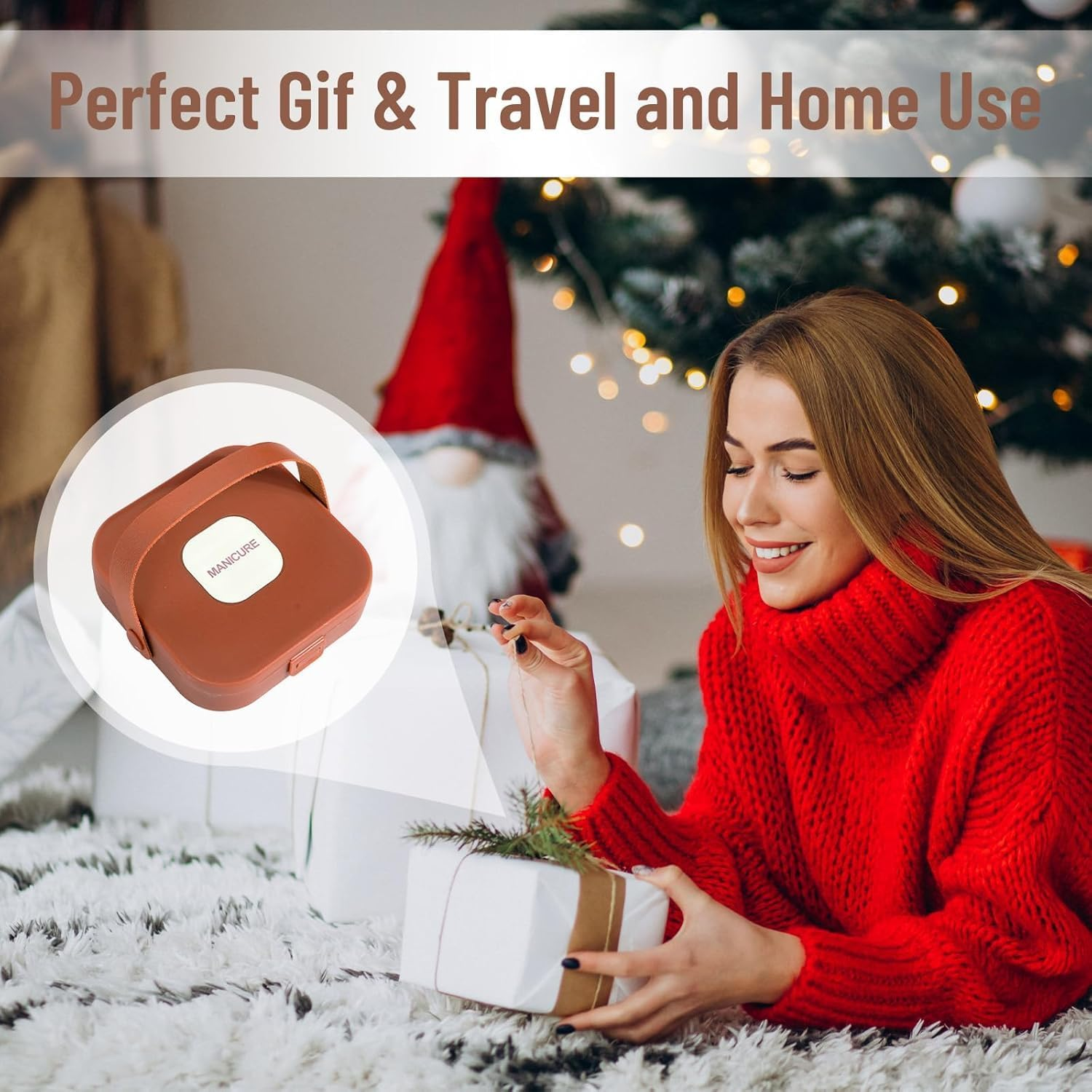 Quhoxdye Nail Clippers Set 7 Pieces Stainless Steel Professional Grooming Kits, Fingernail and Toenail Clipper Cutters with Luxurious Travel Case Nail Care Tools Manicure Pedicure Kit (Beige+Beige) image number 5