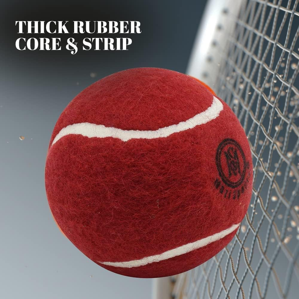 Cricket Tennis Balls- Heavy Rubber Tennis Balls for Cricket & Tennis Practice&hellip;