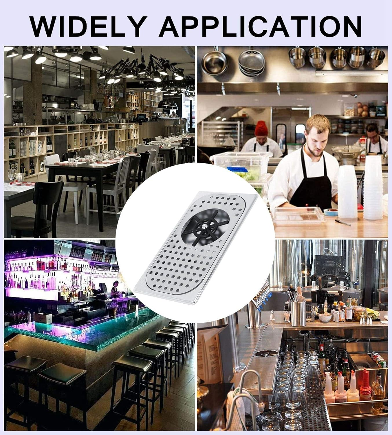 Cup Washer,Stainless Steel Automatic Pitcher Rinser Cup Washer Glass Cleaning Rinser Suitable for Hotel,Bar,Coffee Shop,Home to Clean Coffee Milk Tea Cup (13 X 7.1 X 2.8In) image number 1