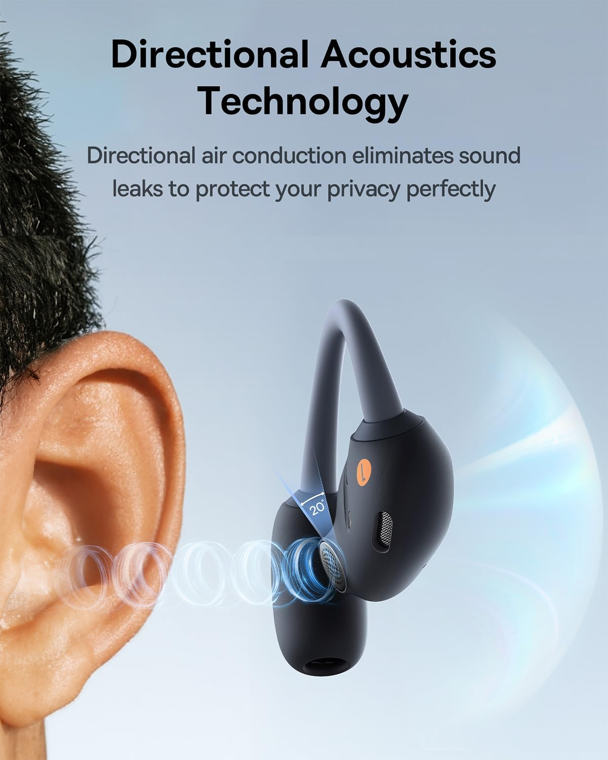 Baseus Eli Sport 1 Open-Ear TWS Earbuds- Open-Ear Design, 16.2Mm Large Driver, TWS & Around-The-Neck Option, 30H Battery Life - Perfect for Workouts, Running, and Commutes (Black)