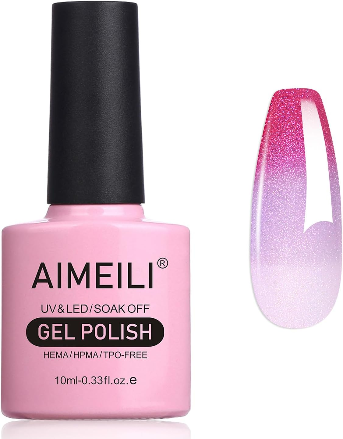 AIMEILI Soak off UV LED Temperature Colour Changing Chameleon Gel Nail Polish 10Ml 02