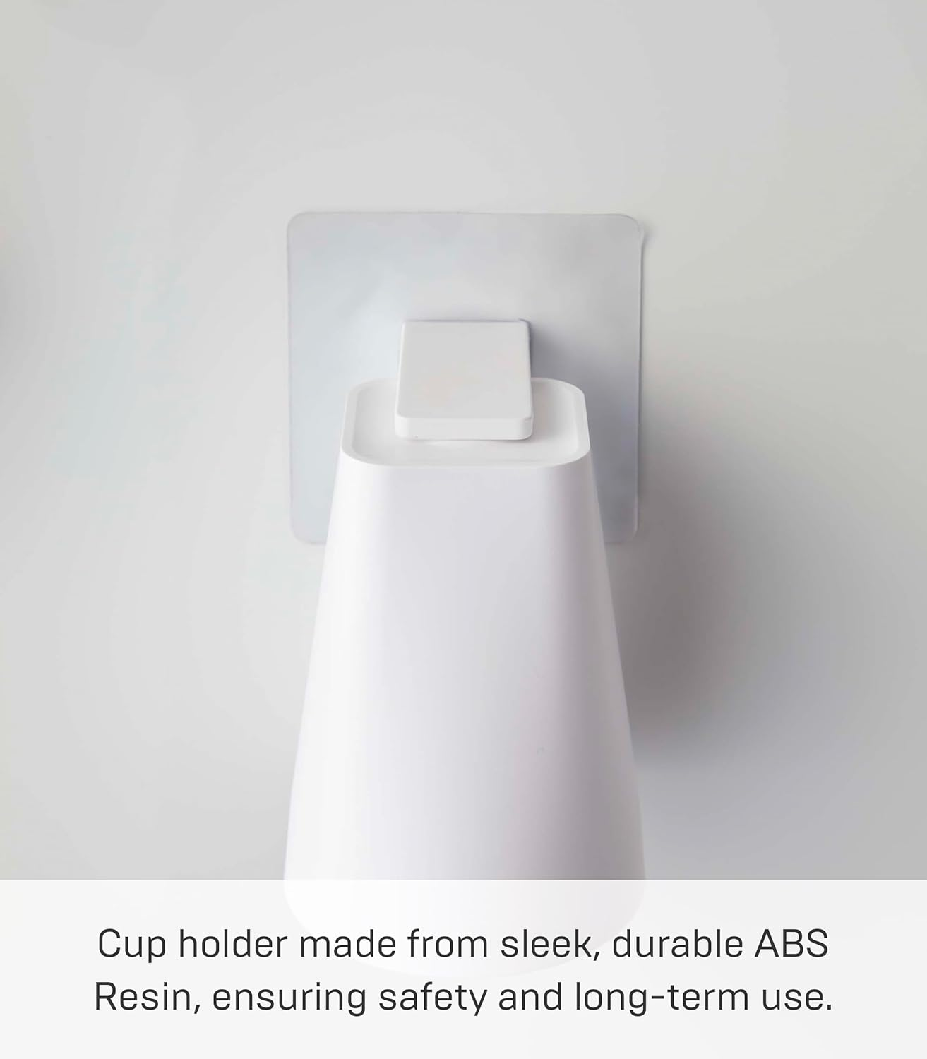 Yamazaki 5487 Tower Cup, White, Minimalist Design, Cup Magnetic Adhesive Hook: ABS Resin/Silicone/Polycarbonate/Pet/Polyurethane, 7 X 7 X 9.5 Cm (L X W X H) - White image number 2