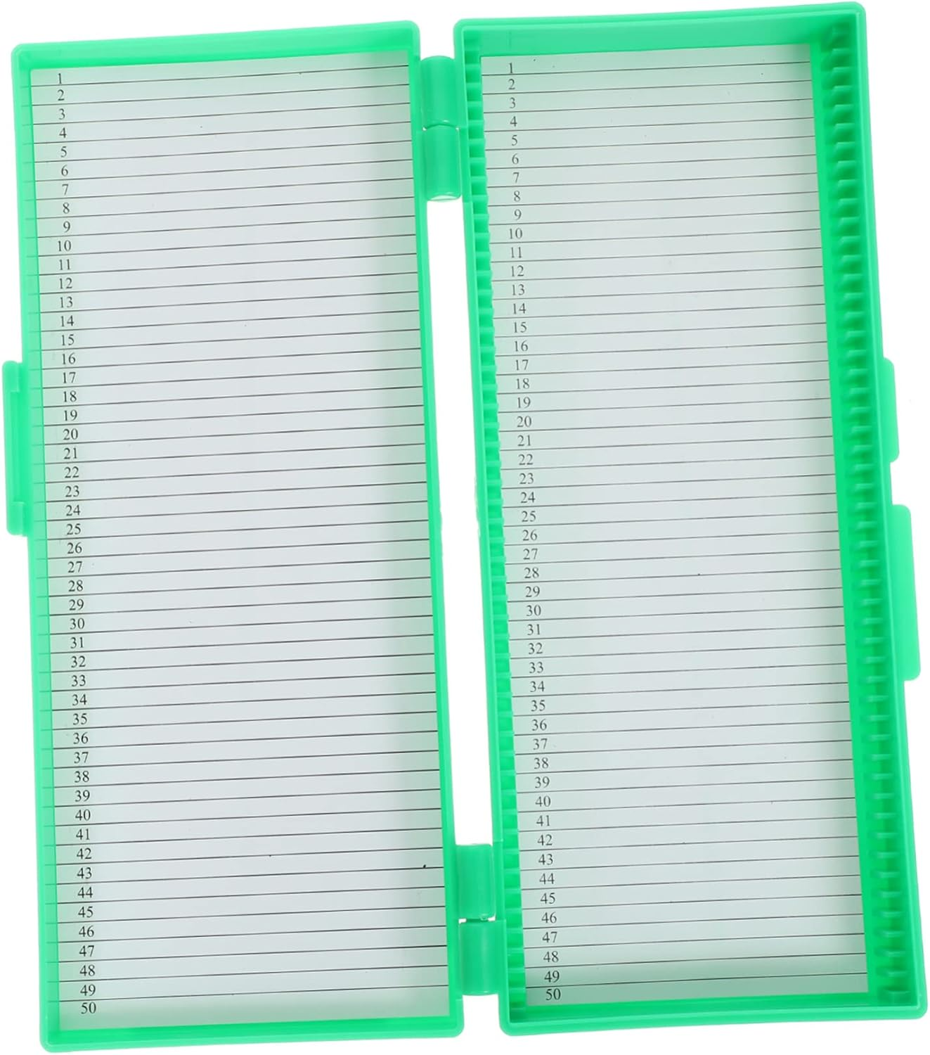 Baluue 2Pcs Box Microscope Slide Holder Box Glass Slide Storage Container Material for Lab