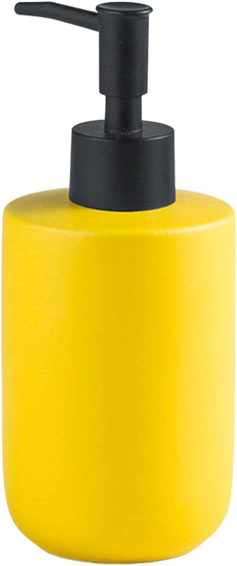 Amagogo Liquid Container with Pump, Soap Dispenser Bottle for Various Settings, Yellow, as Described