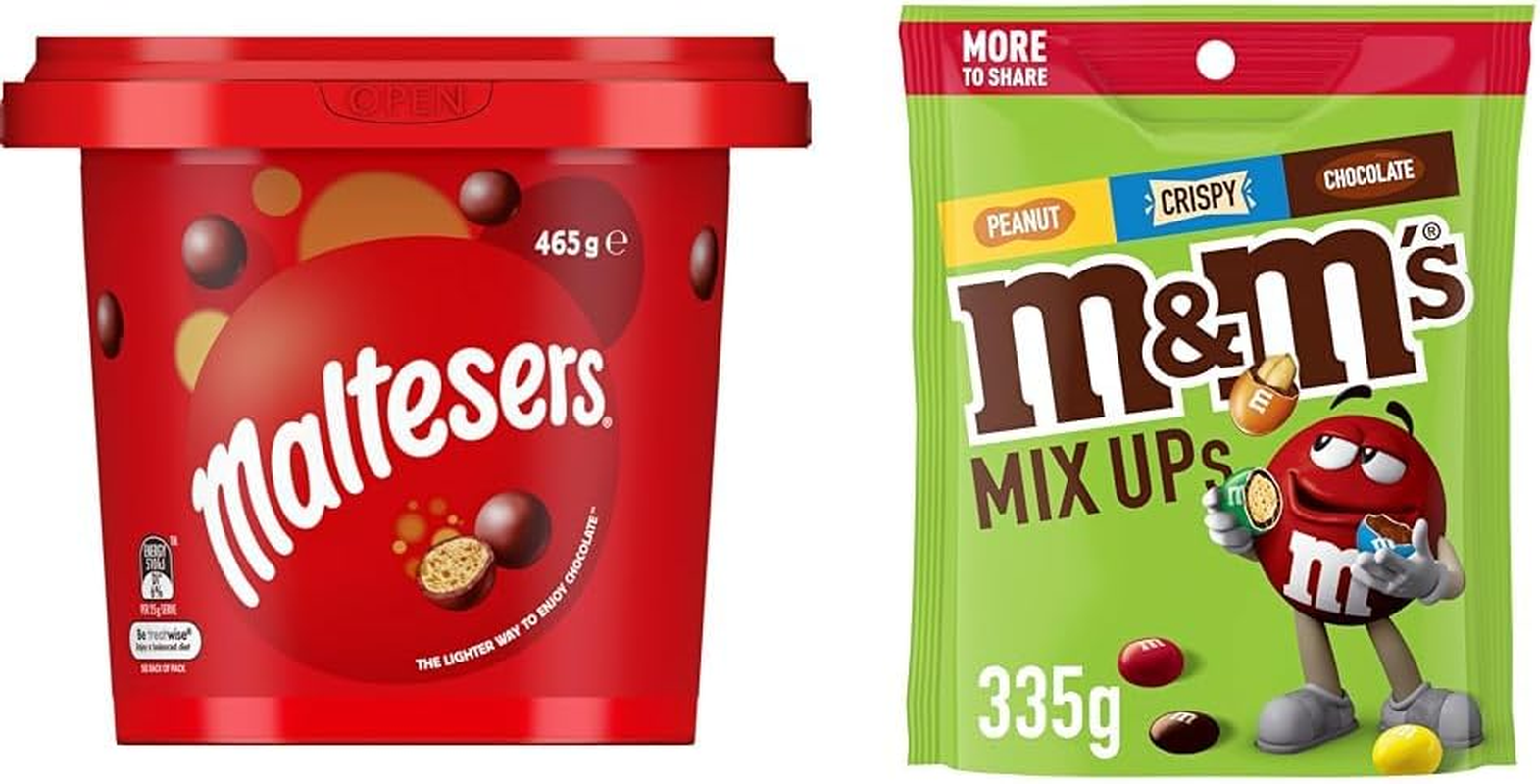 Snack Time Bundle: Milk Chocolate Snack & Share (M&M'S, Maltesers)