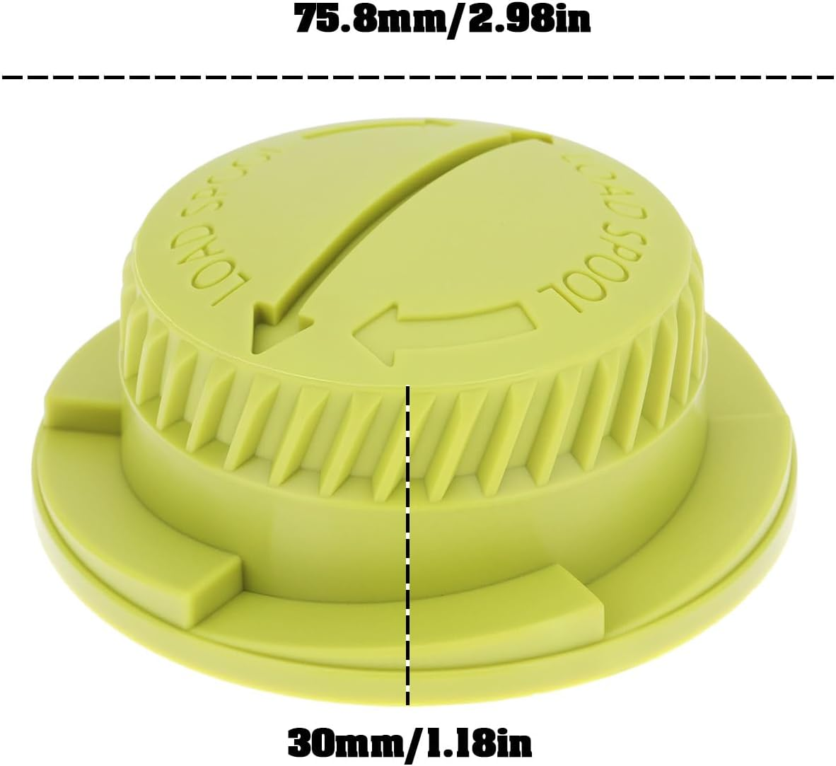 2Pcs String Trimmer Bump Knobs Compatible with Black Max BM26SS BM26SSL3VNM BM26SSL3VNMC Replacement Trimmer Head Accessories 530455002/530455001 image number 3