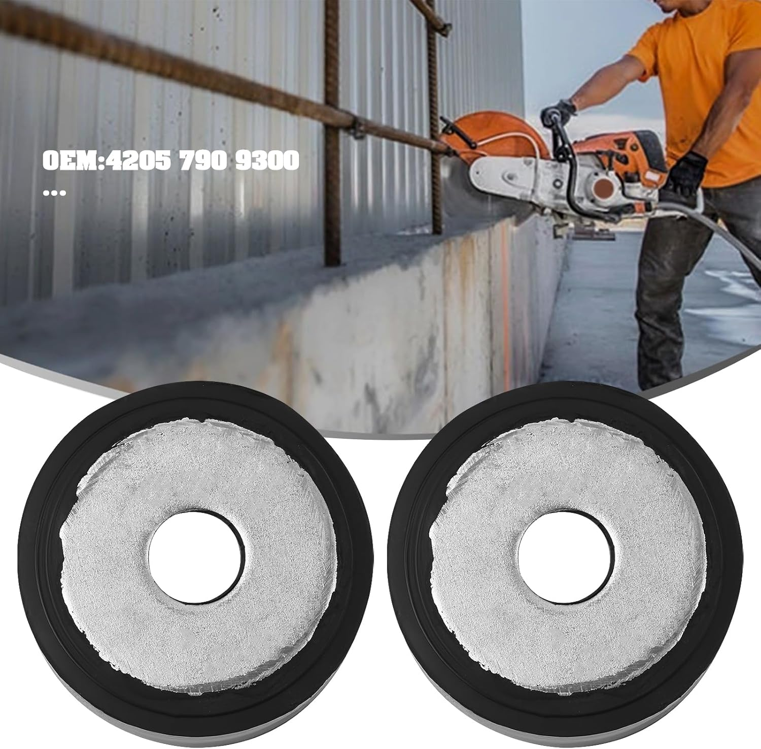 4Pcs Rubber Buffers 4205 790 9300 Compatible with Stihl TS410 TS420 TS510 TS700 TS760 TS800 Cut-Off Saw image number 1