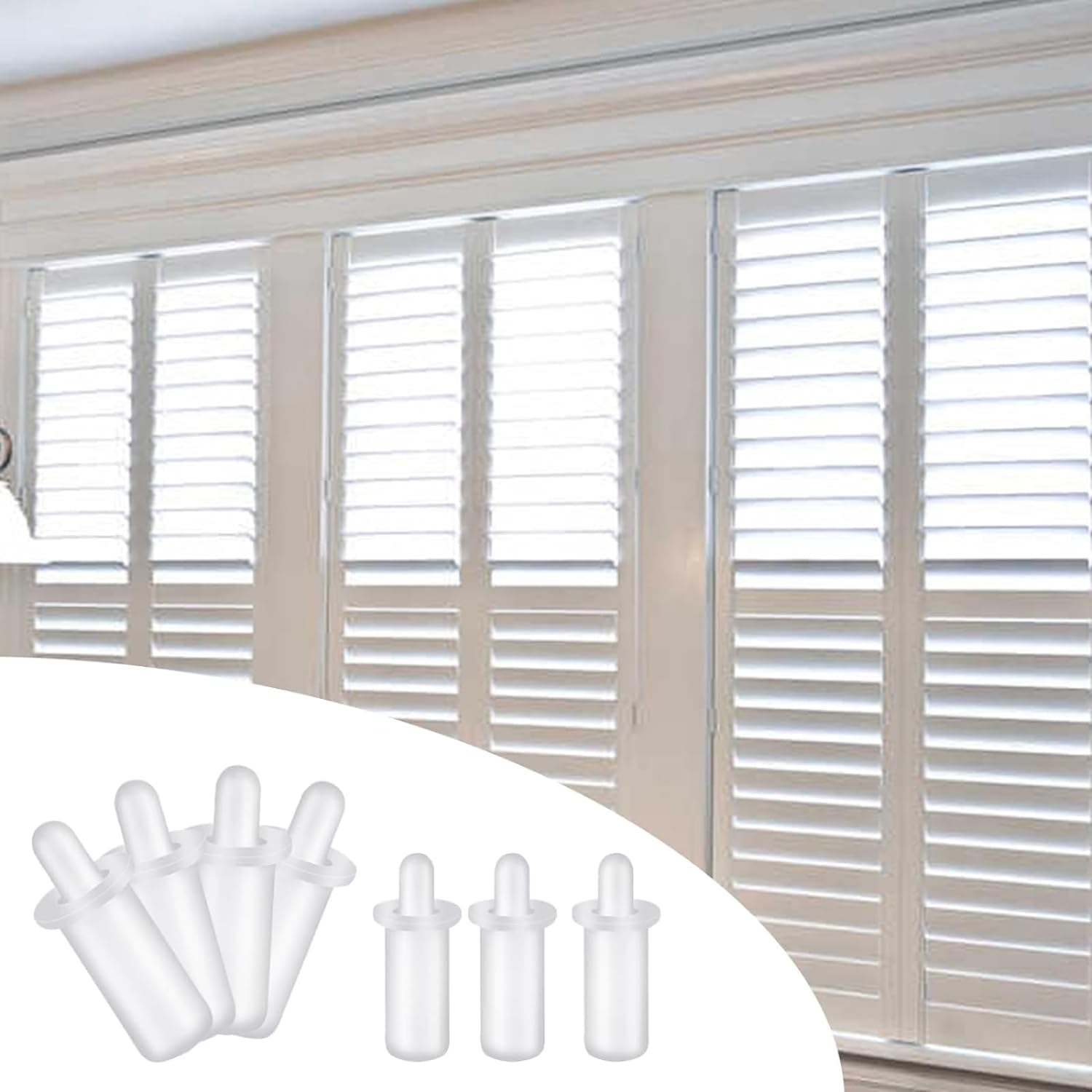 20Pcs Shutter Latch Repair Kit - Plastic Replacement Pins for Louver & Curtain Blinds, Household Windows, and Plantation Shutters - Telescopic (20Mm) image number 5