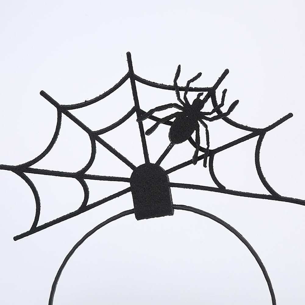 OHEETU Halloween Hair Bands Set Witch Hat and Spider Web Hair Accessories for Cosplay Masquerade Costume Party 2 Pieces image number 5